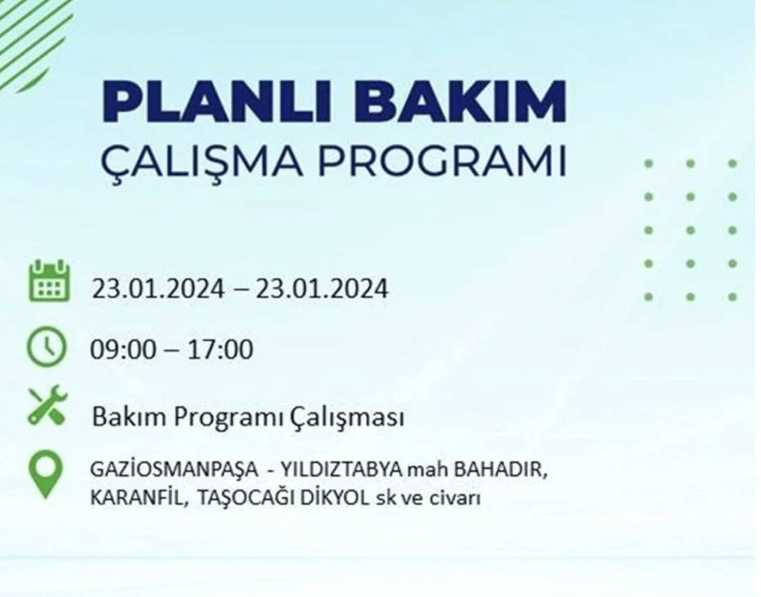 İstanbul karanlığa gömülecek! 22 ilçede saatlerce elektrik gelmeyecek! Hangi ilçelerde elektrik kesintisi var? 41